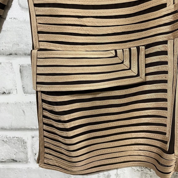 Peck & Peck Women’s Relaxed Jacket Tan Brown Formal Evening Zip Front Top Sz 12 - Picture 5 of 10